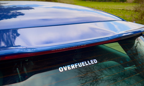 Overfuelled Lettering - Holographic Sticker